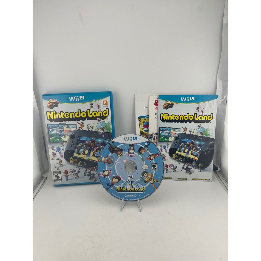 Nintendo Land Wii U Game Physical Disc with Manual WUP-P-ALCE-USZ-C1